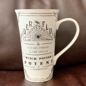 Spiders Fluids 222 Fifth Hallow Apothecary Large Halloween Latte Mug